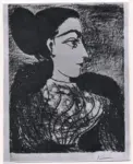 Picasso, Pablo , Femme au chignon