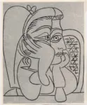 Picasso, Pablo , Femme accoud&eacute;e