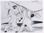 Picasso, Pablo , Combat entre un Centaure et un Homme
