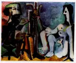 Picasso, Pablo , Il pittore e la modella