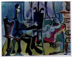 Picasso, Pablo , Il pittore e la modella