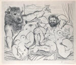 Picasso, Pablo , Drinking Minotaur and Sculptor with two models