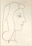 Picasso, Pablo , - Profilo di donna
