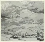 Fotografia Ferruzzi , Pons Arnau, F. - sec. XX - Cercedilla sotto la neve Guadarrama