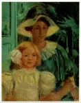 Anonimo , Cassatt, Mary - sec. XIX - Femme tenant un Enfant sur les Genoux