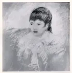 Anonimo , Cassatt, Mary - sec. XIX - Fillette aux cheveux bruns
