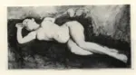Duveneck, Frank , Reclining nude -