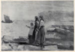 Homer, Winslow , A Fisherman's Family Awaiting the Return of the Boats -