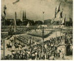 Horton, William , Le general pershing et les troupes américan aux fêtes de la Victoire