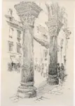 Pennell, Joseph , Under the Arcades at Ragusa