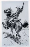 Remington, Frederick , A Cowboy on Horseback