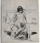 NcNeil Whistler, James Abbott , Draped figure seated