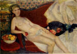Glackens, William J. , Nude with Apple