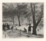 Glackens, William J. , Parco centrale d'inverno
