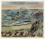 Marin, John , Boat, Sea and Rocks