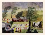 Robertson Moses, Anna Maria , Taking in the laundry