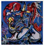 Anonimo , Pollock, Jackson - sec. XX - Moon Woman Cuts teh Circle