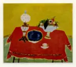 Vasilieff, Nicholas , Red tablecloth -