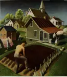 Wood, Grant , Spring in Town -