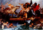 Böcklin, Arnold , Battaglia mitologica