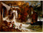 Böcklin, Arnold , Uerberfall einer Meeresburg