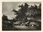 Calame, Alexandre , Pausa tra gli alberi