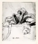 F&uuml;ssli, Johann Heinrich , Studio di nudo