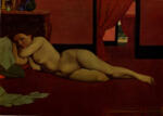 Vallotton, Felix , Liegender Akt in roten Zimmer