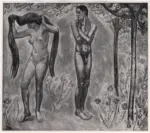 Amiet, Cuno , Triptychon "Jungbrunnen" 3. bild