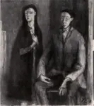 Auberjonois, Ren&eacute; , Il pittore e la sua modella