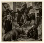 Blanchet, Alexandre , Viehmarkt