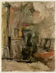 Giacometti, Alberto , Uomo seduto