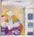 Klee, Paul , Interieur mit der Uhr