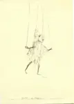 Klee, Paul , Disegno di una marionetta "an Schn&uuml;ren"