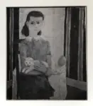 Olsson, Olle , Ragazza con gatto bianco