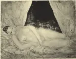 Foujita, Tsugaharu , Femme nue couch&eacute;e