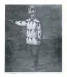 Anonimo sec. XIX , A Canadian Trapper in Ermine Jacket and Hat