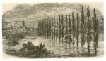 Anonimo francese sec. XIX/XX , Les environs de Briare ont été inondés