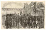 Anonimo francese sec. XIX , Distribution des médailles anglaises à l'armée de Crimée