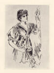 Anonimo francese sec. XIX/XX , Figura femminile